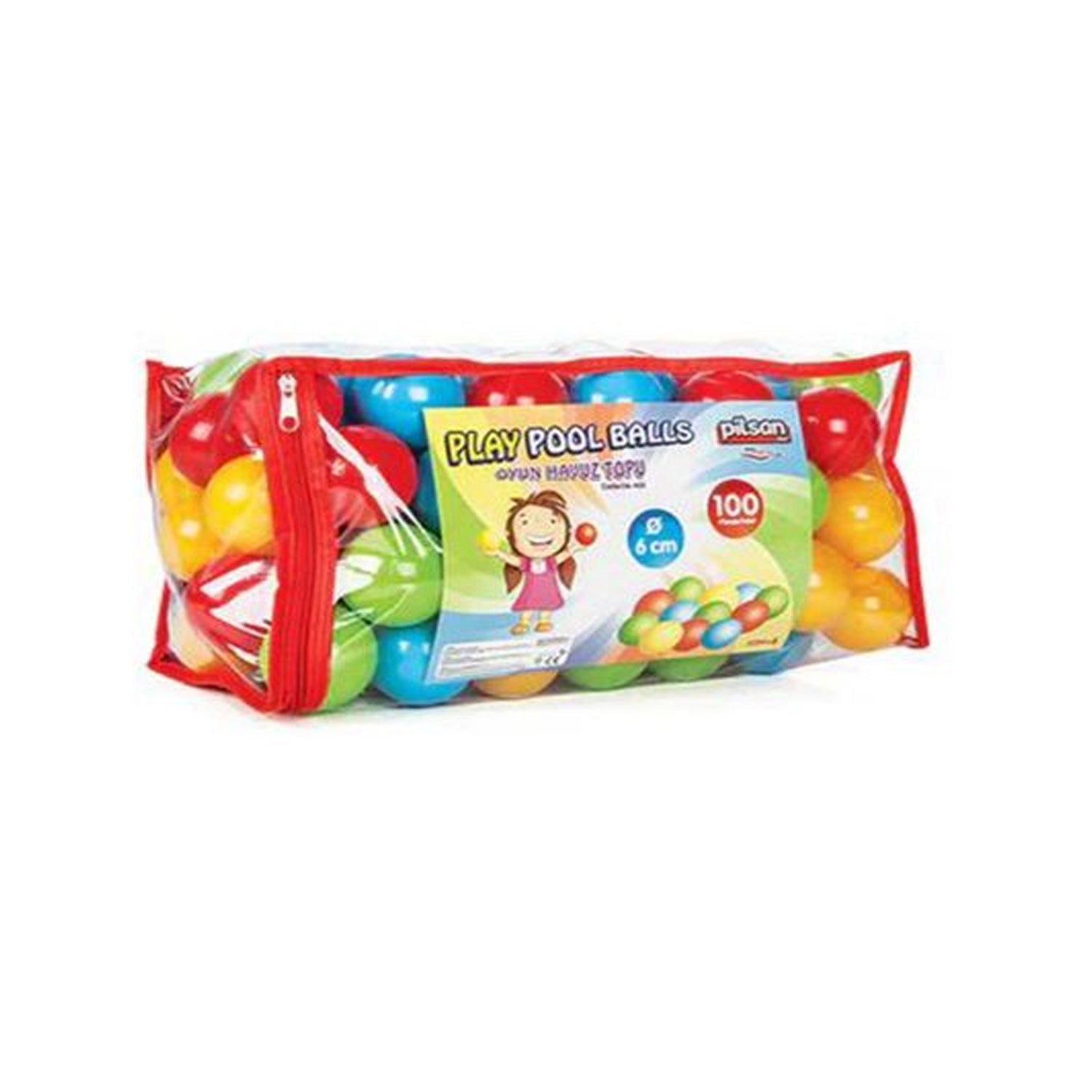 Palline Gioco Colorate Bambini Sacca 100 Palline