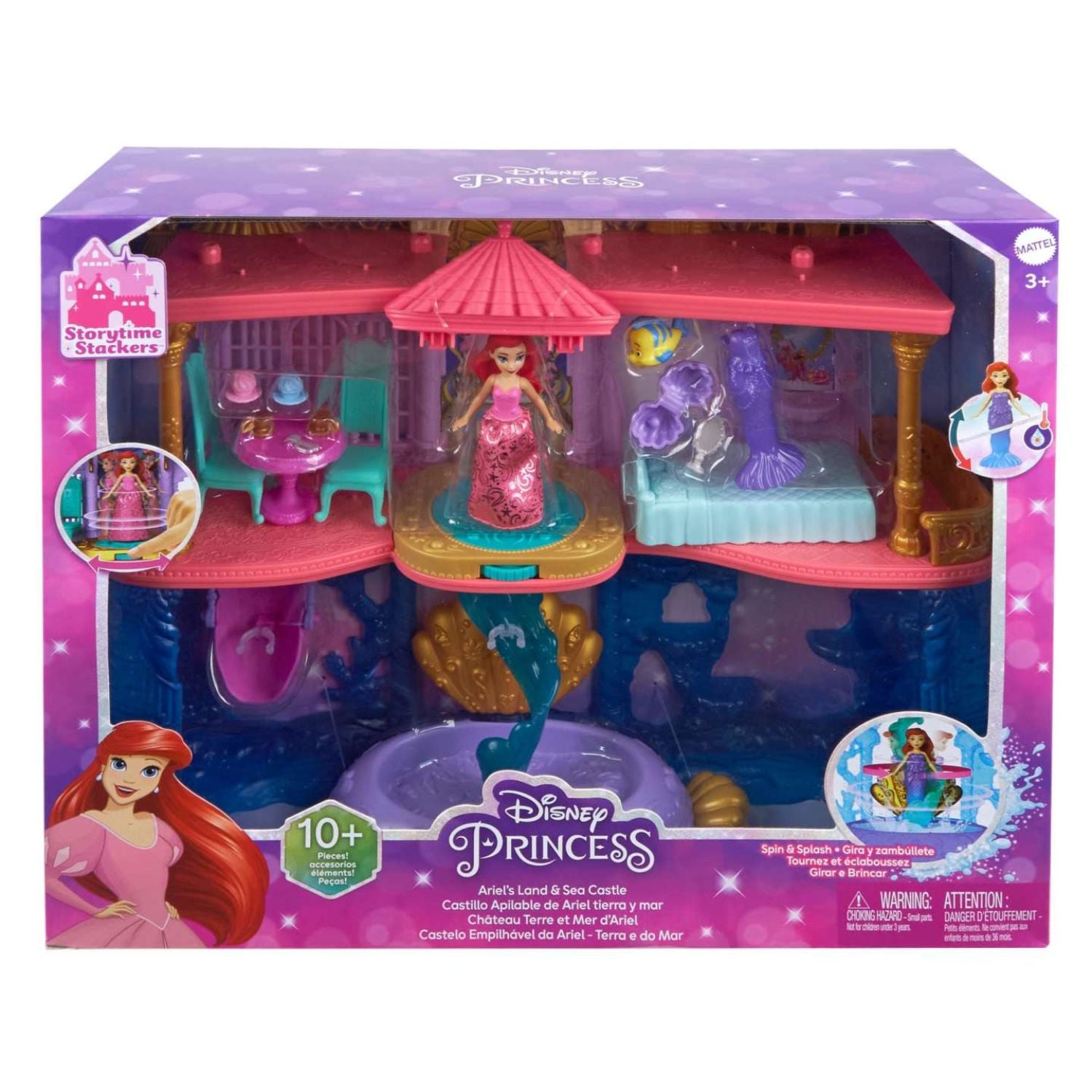 Mattel - Disney Princess Castello dei Due Mondi di Ariel HLW95 – Iperbimbo