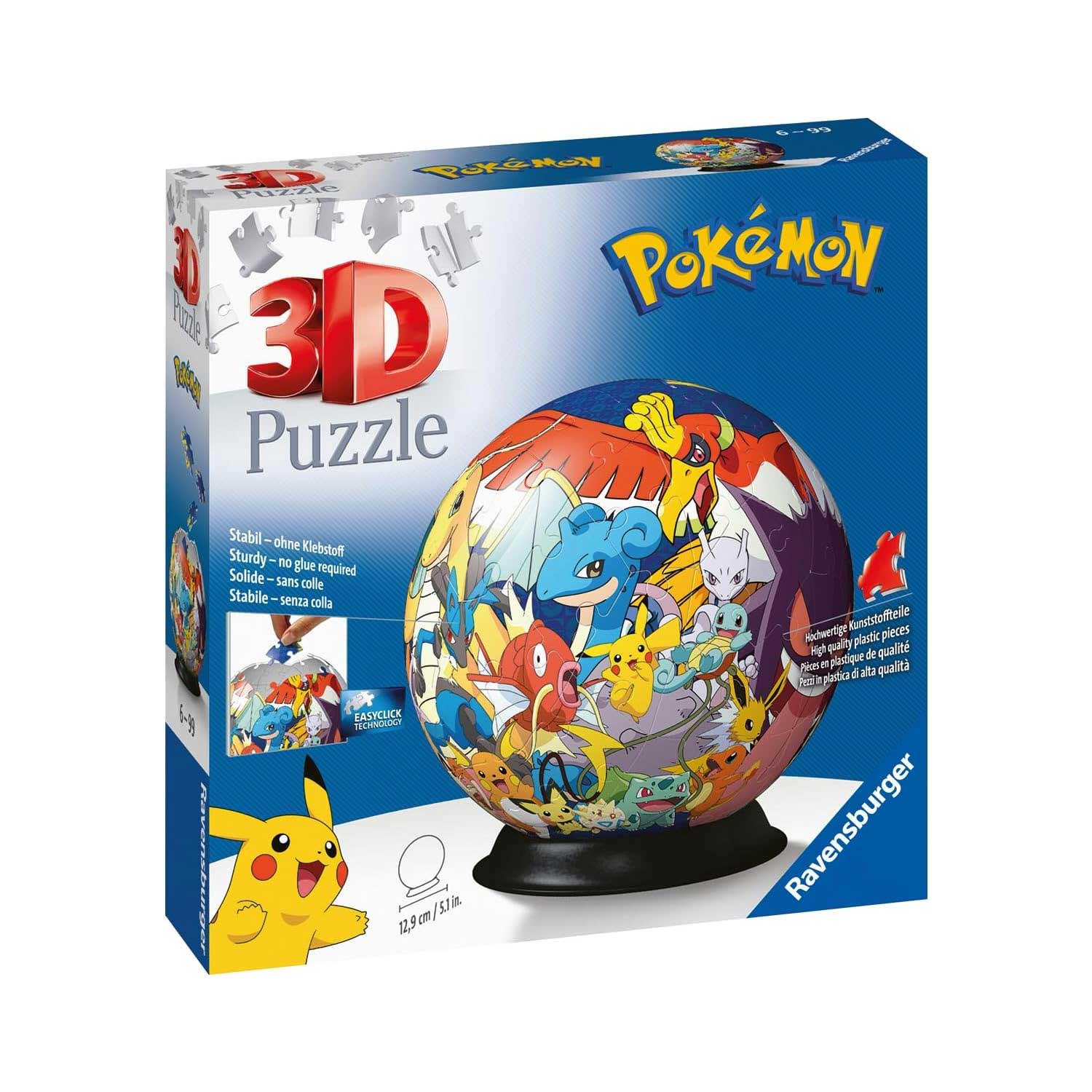 Ravensburger - Puzzle 3D Ball 72 pièces - Pokémon