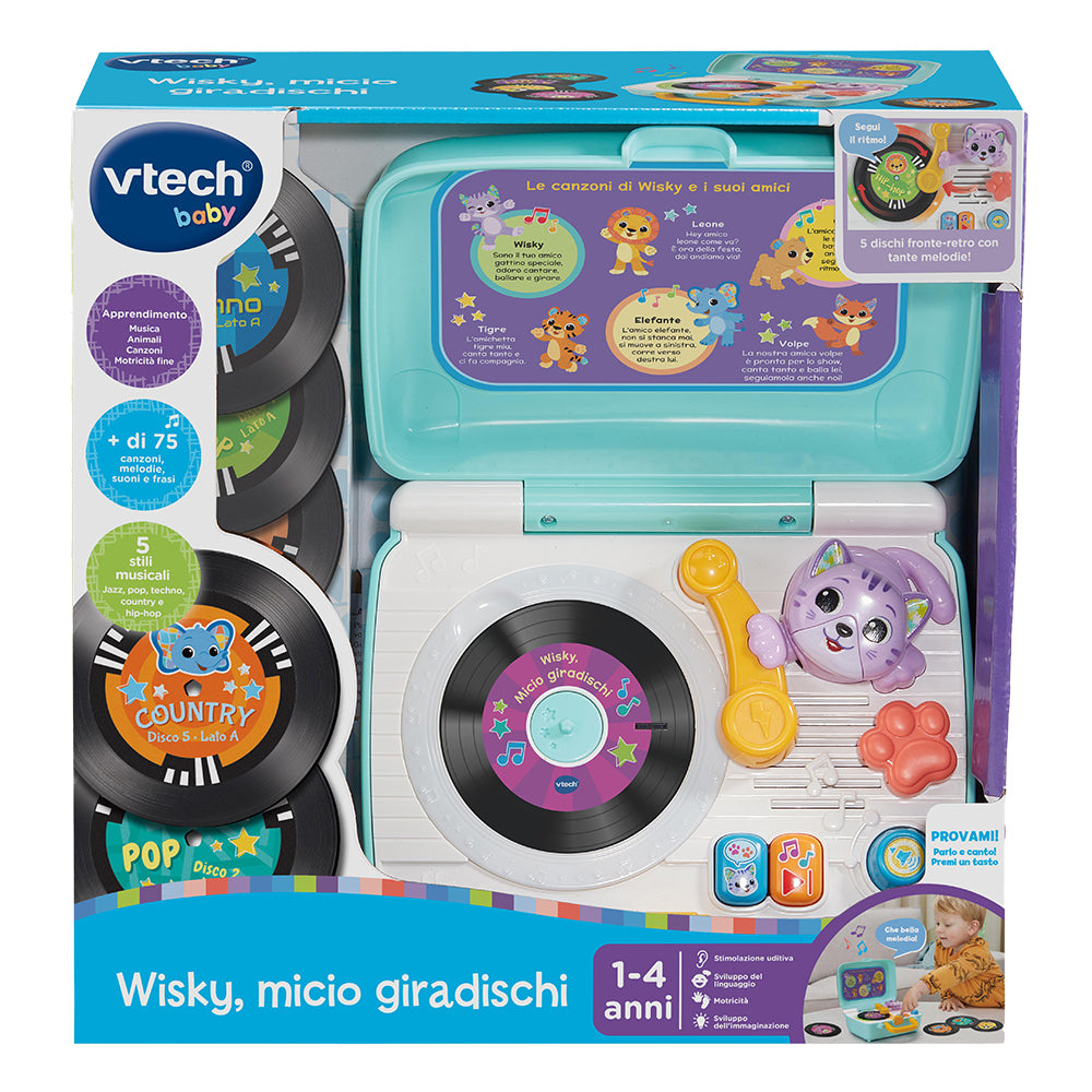 Vtech - Wisky, Micio Giradischi