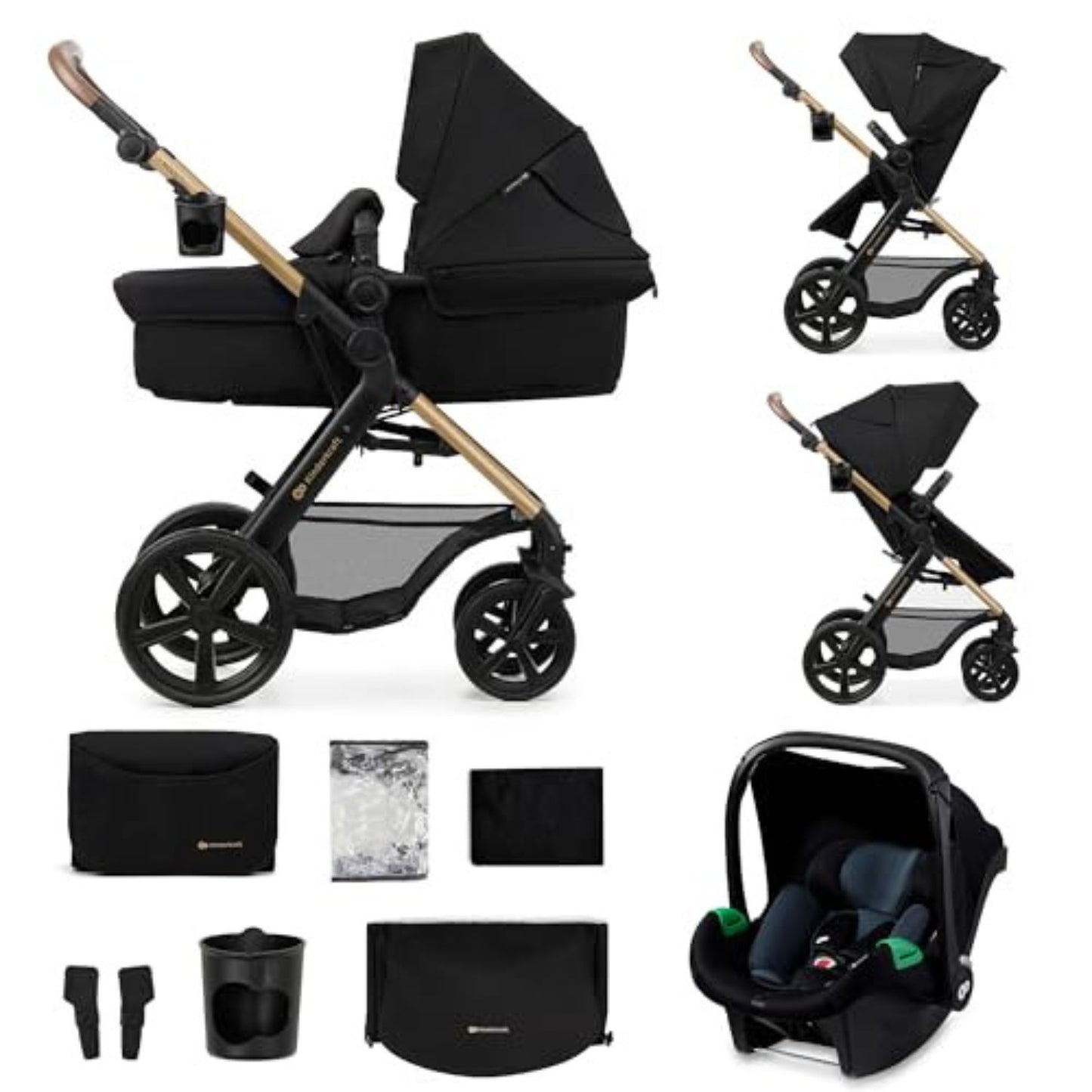 Kinderkraft - Trio Moov2 Con Seggiolino Auto Mink Pro I size 40-75 Cm