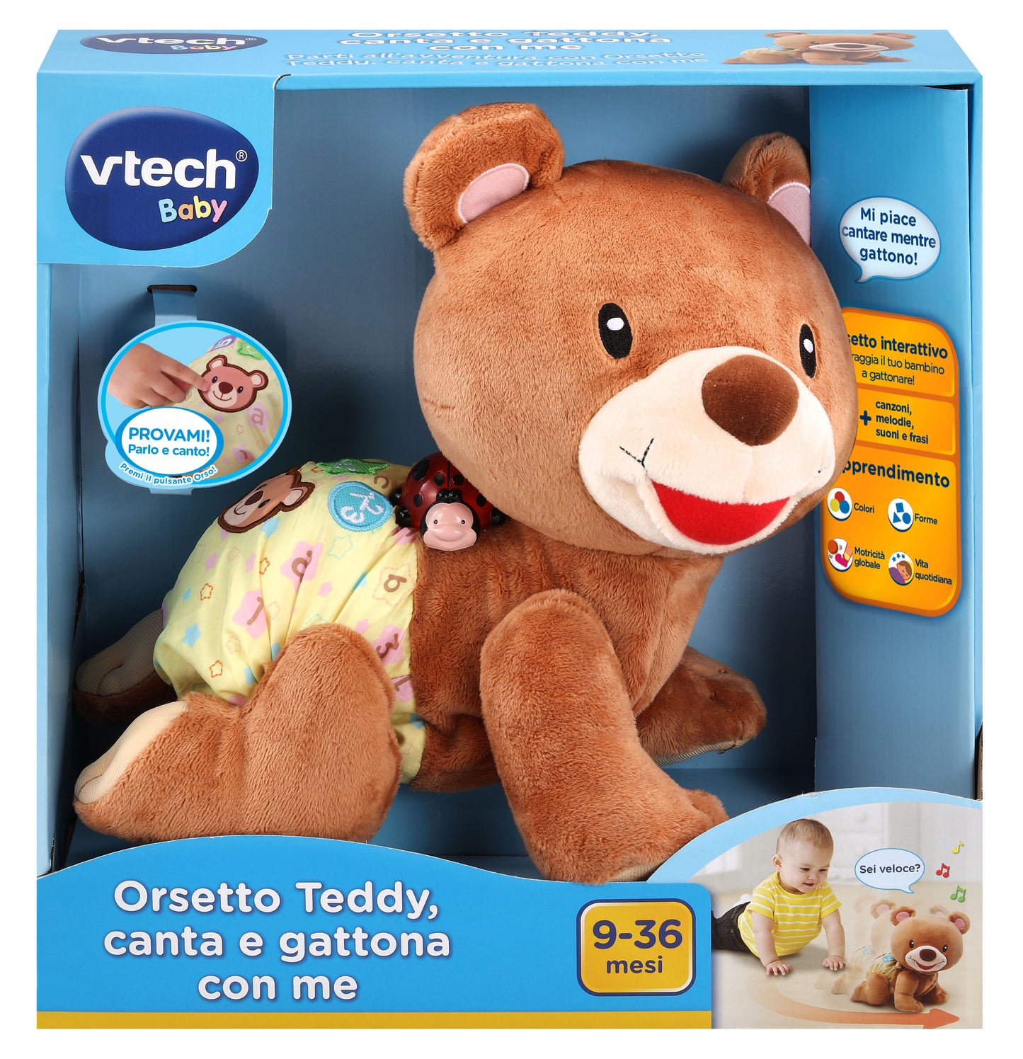 Vtech - L'orsetto Teddy - Canta e Gattona con me