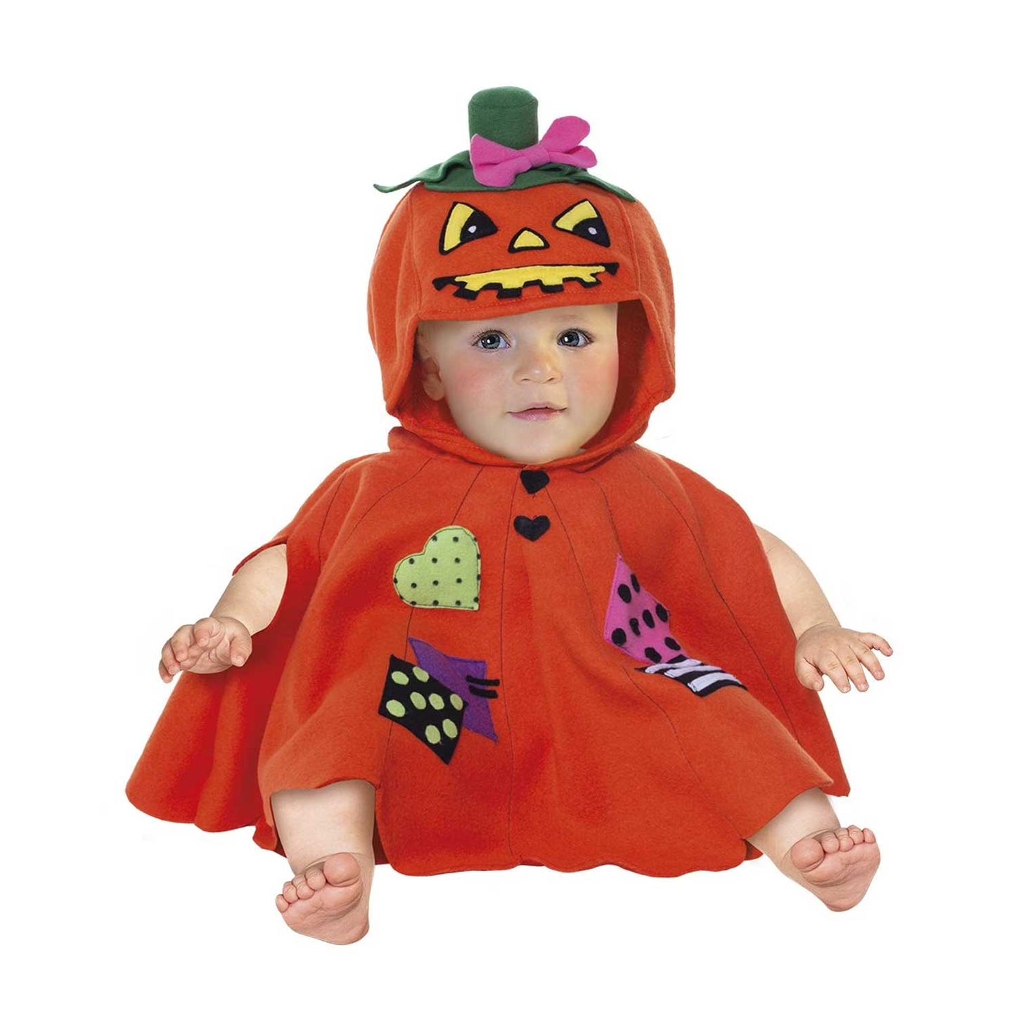 Carnaval Queen - Costume Halloween: Mantellina Zucchetta Baby