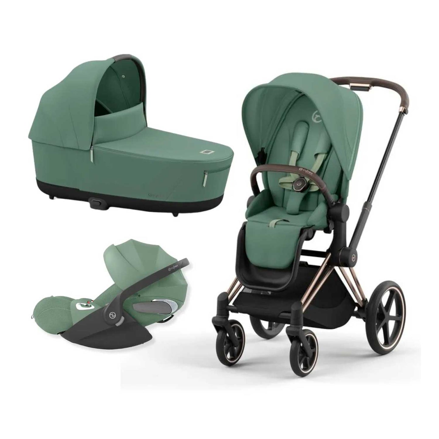 Cybex - Trio Priam: Seat Pack + Carrycot + Cloud T Isize Car Seat