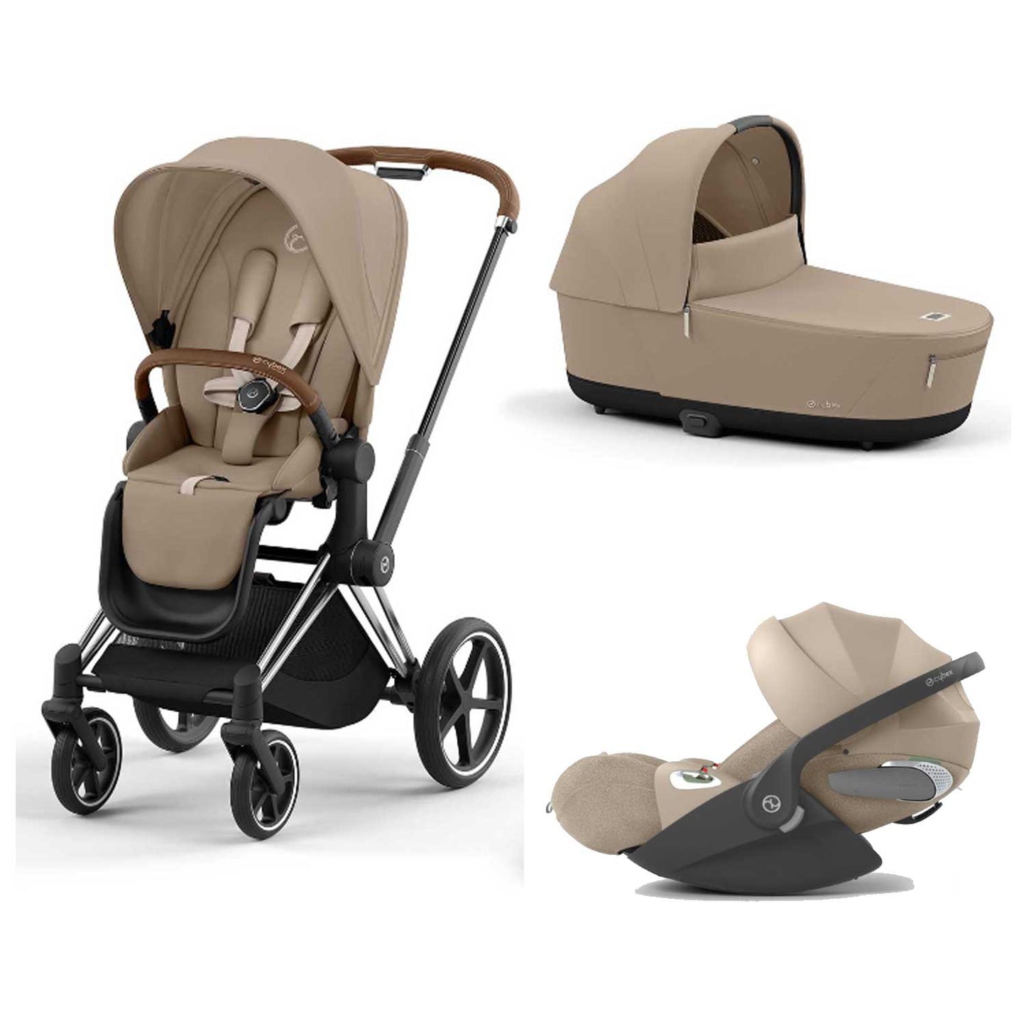 Cybex - Trio Priam: Seat Pack + Carrycot + Cloud T Isize Car Seat