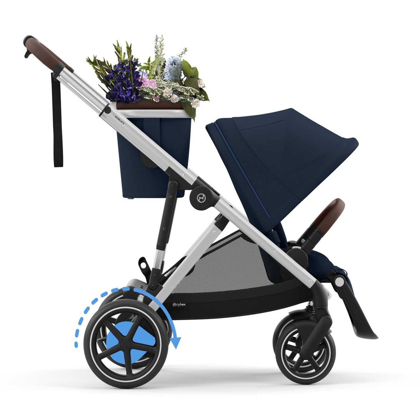 Cybex -  Gemellare Elettrico E Gazelle S Con 2 Seggiolini Auto Cloud G Isize