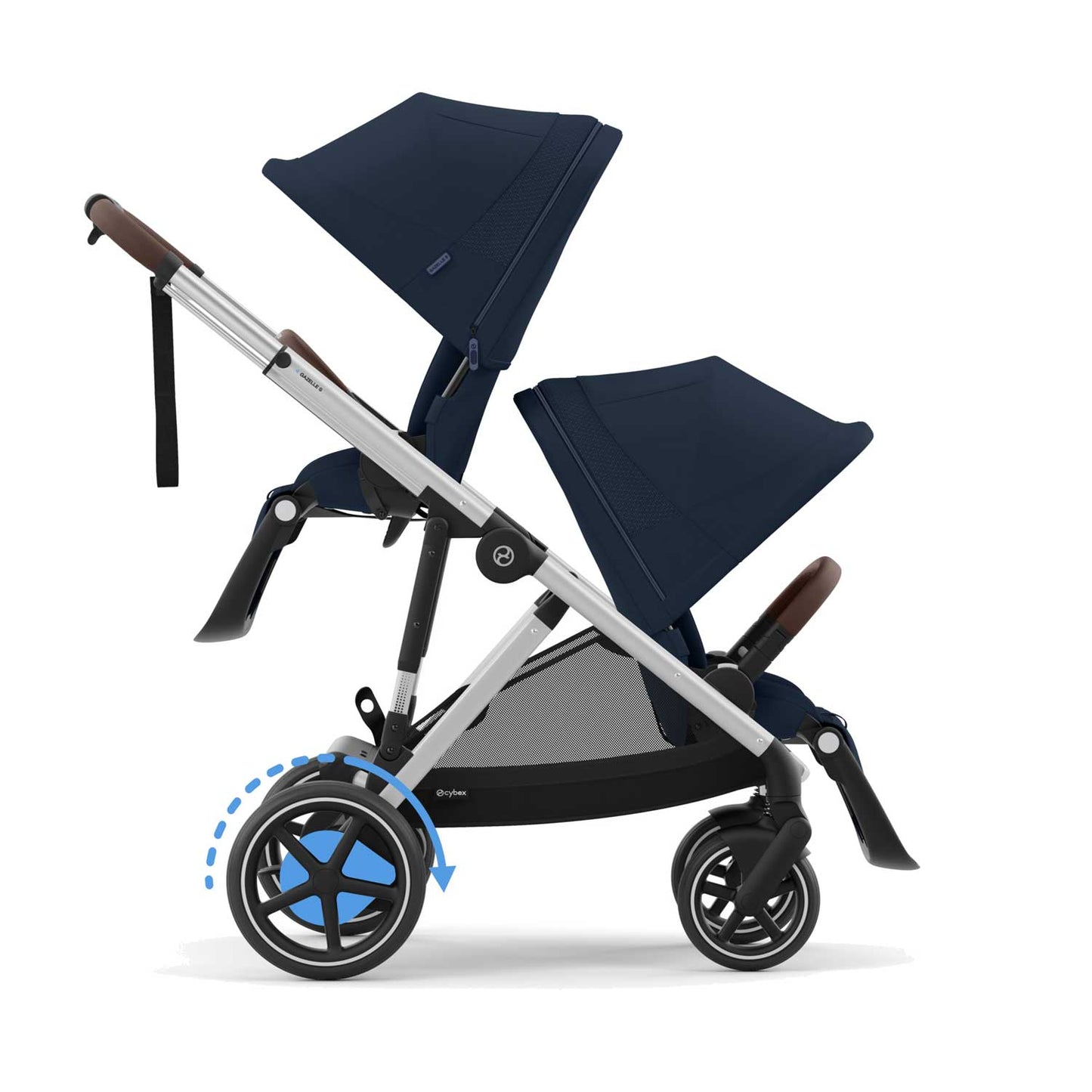 Cybex -  Gemellare Elettrico E Gazelle S Con 2 Seggiolini Auto Cloud G Isize