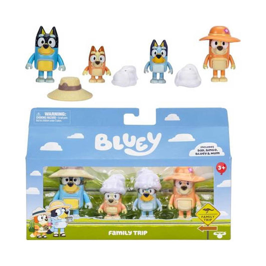 Giochi Preziosi - Bluey 4 Personaggi Trip