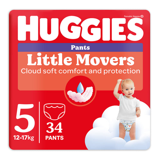 Huggies - Mutandina Little Movers Grande Taglia 5: 12/17 Kg