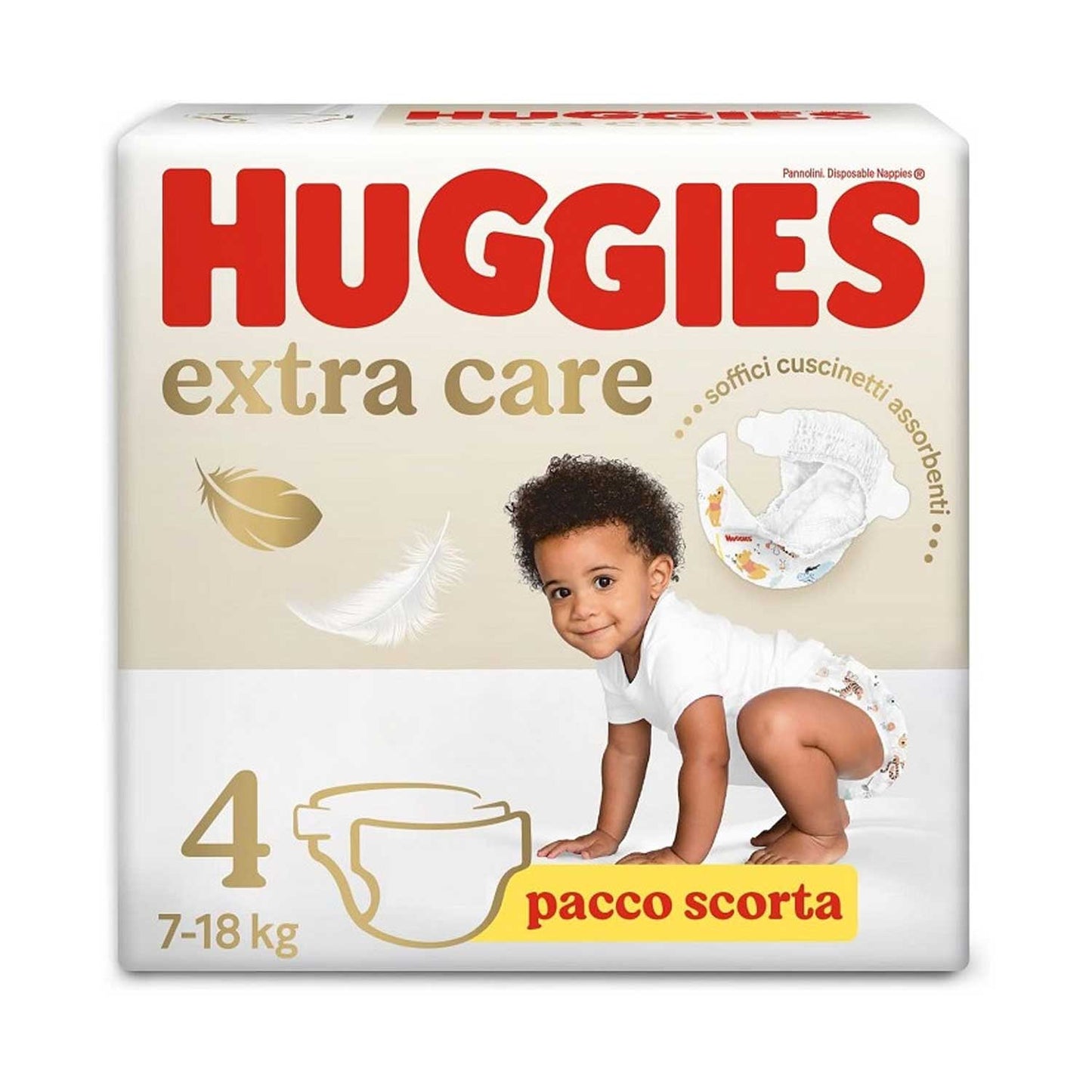 Huggies - Pannolini Extra Care Grande Taglia 4 / 33 Pezzi