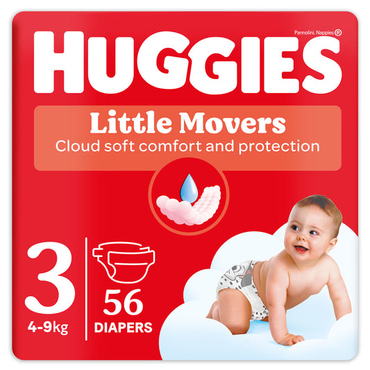 Huggies - Pannolini Little Movers Grande Taglia 3: 4/9 Kg