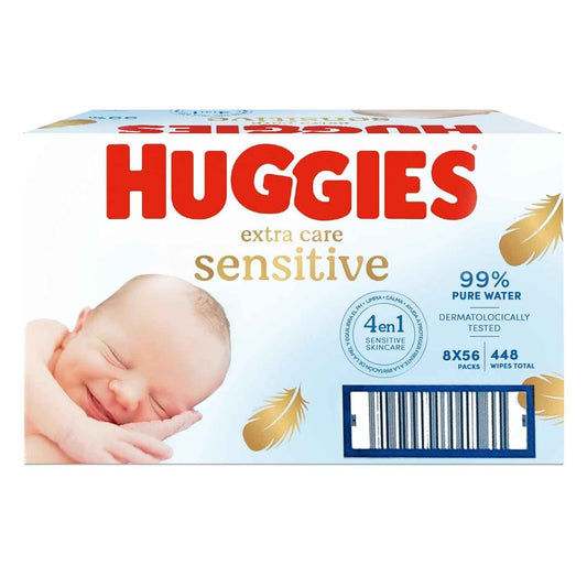 Huggies - Salviette Extra Care Sensitive 8x56 pezzi