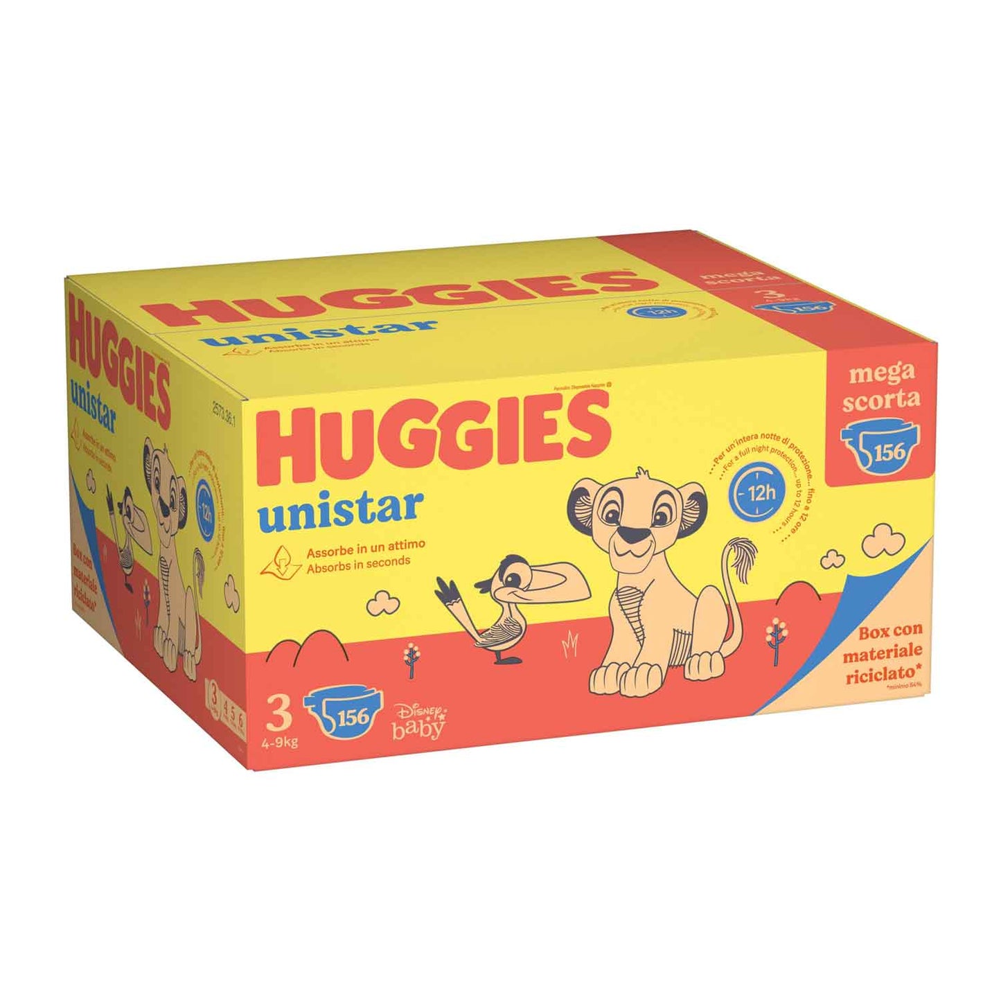 Huggies - Unistar Megapack Taglia 3 156pz