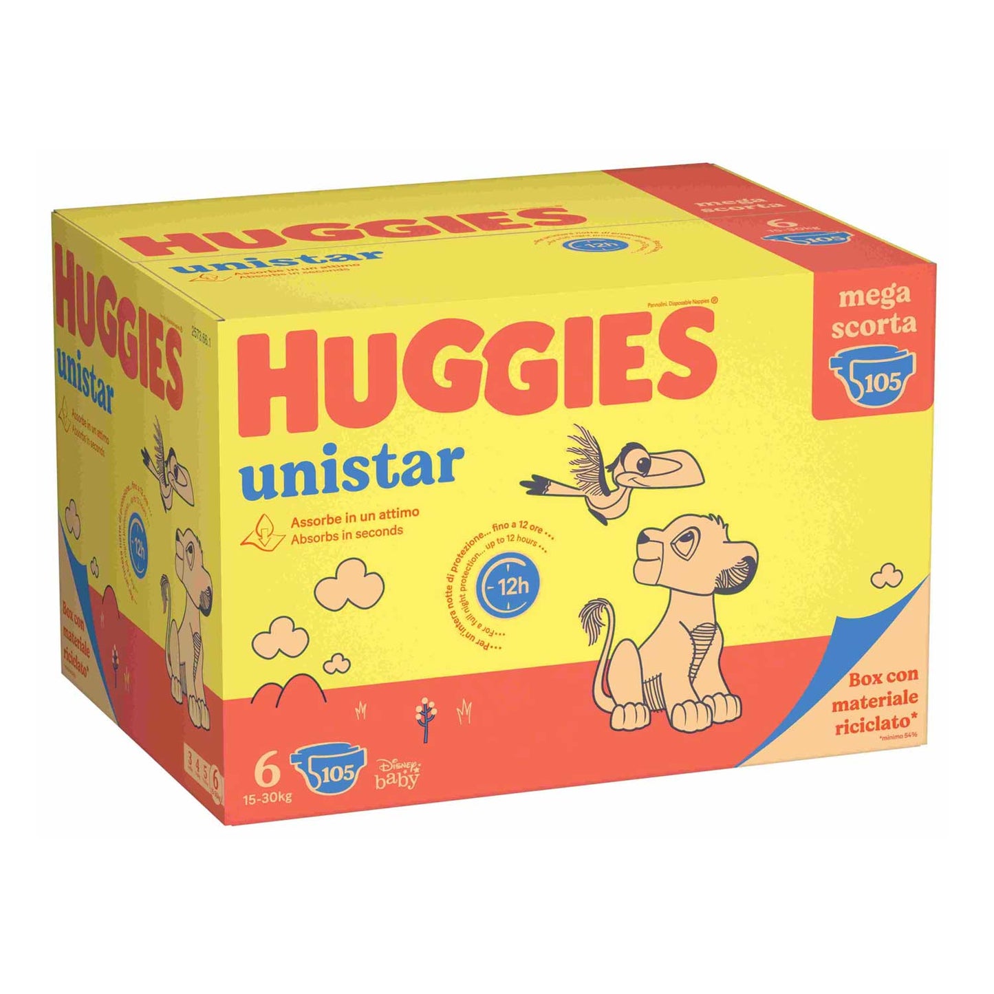 Huggies - Unistar Megapack Size 6 105pcs