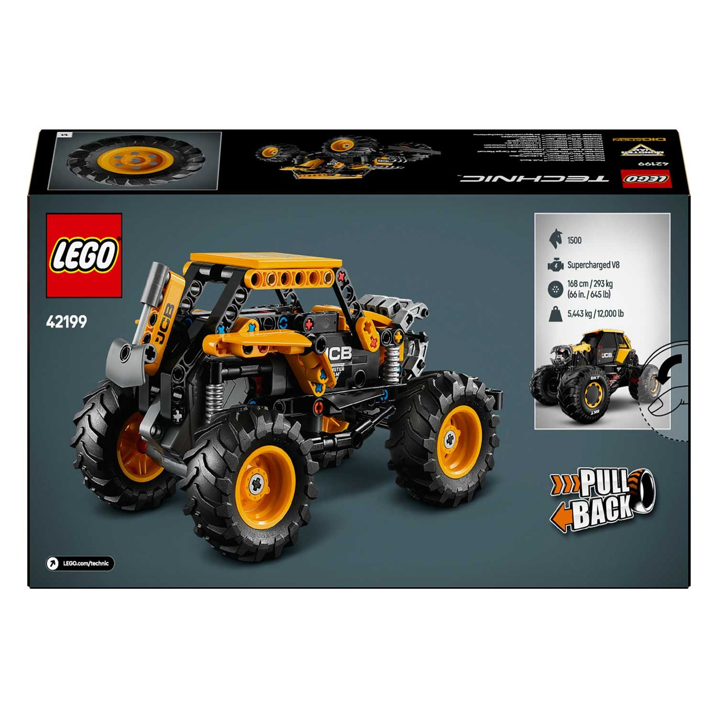 Lego - Linea: Technic Pull Back Monster Jam Digatron 42199