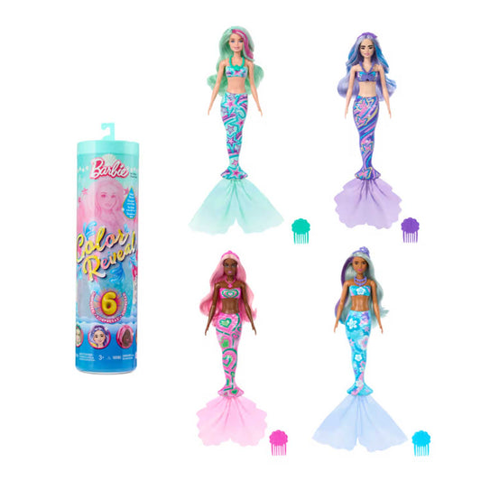 Mattel - Barbie Color Reveal Serie Sirene HRK12