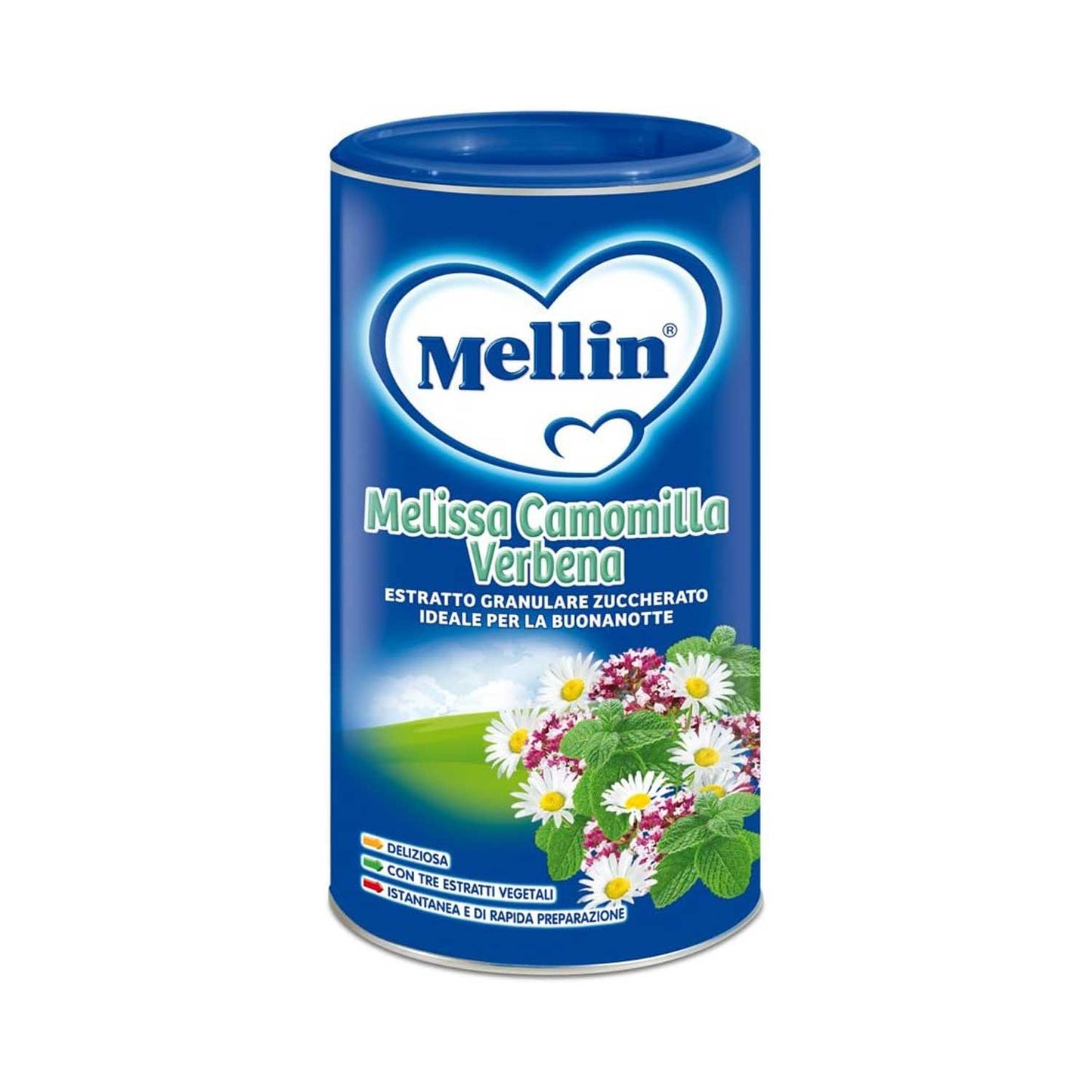 Mellin - Bevanda Buonanotte Melissa Camomilla Verbena: Confezione 200 gr