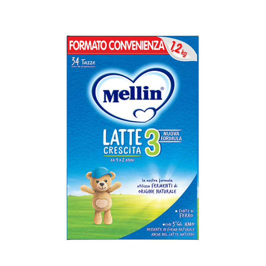 Mellin - Latte In Polvere 3: Confezione 1200 gr (2x600gr)