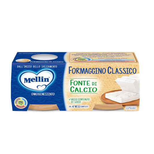 Mellin - Omogeneizzato Formaggino Classico: Confezione 2x80g