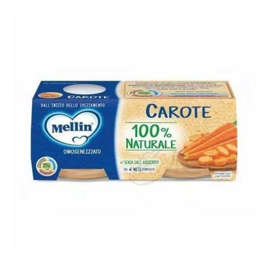 Mellin - Omogeneizzato Carote: Confezione 2x80g