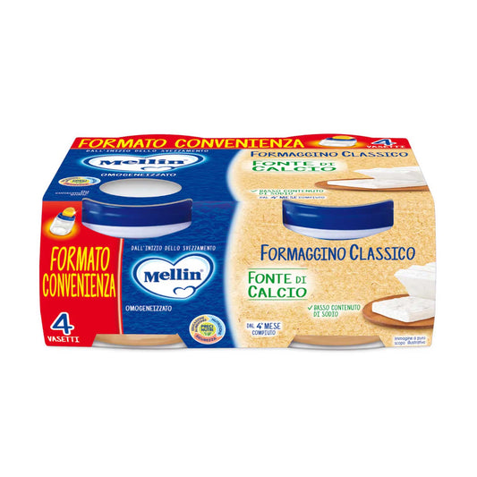 Mellin - Omogeneizzato Formaggio Classico: Confezione 4x80gr