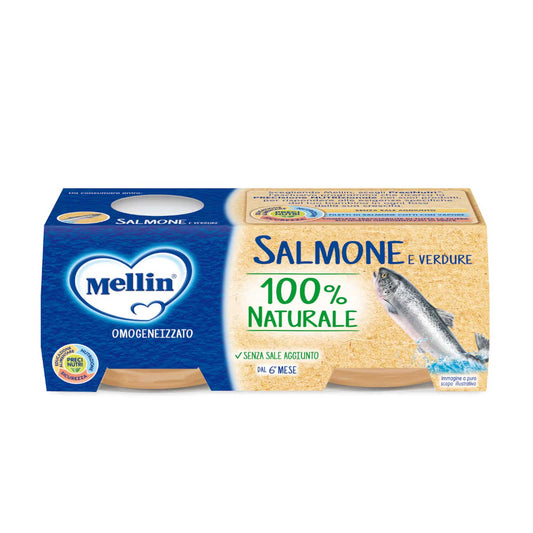 Mellin - Omogeneizzati Salmone: Confezione 2x80g