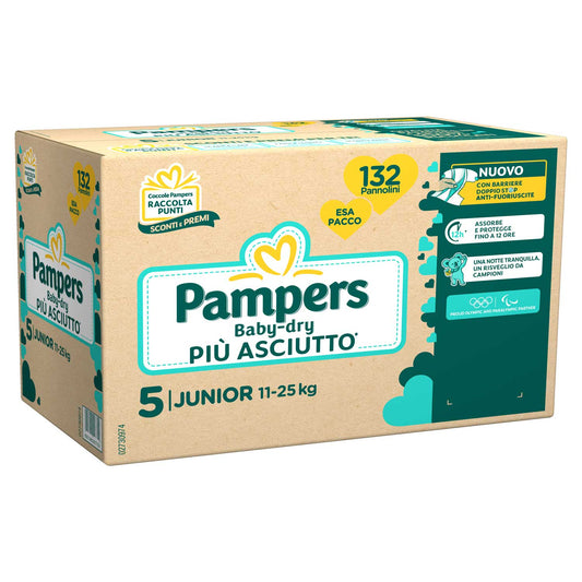 Pampers - Baby Dry Esapack Junior 132 PZ