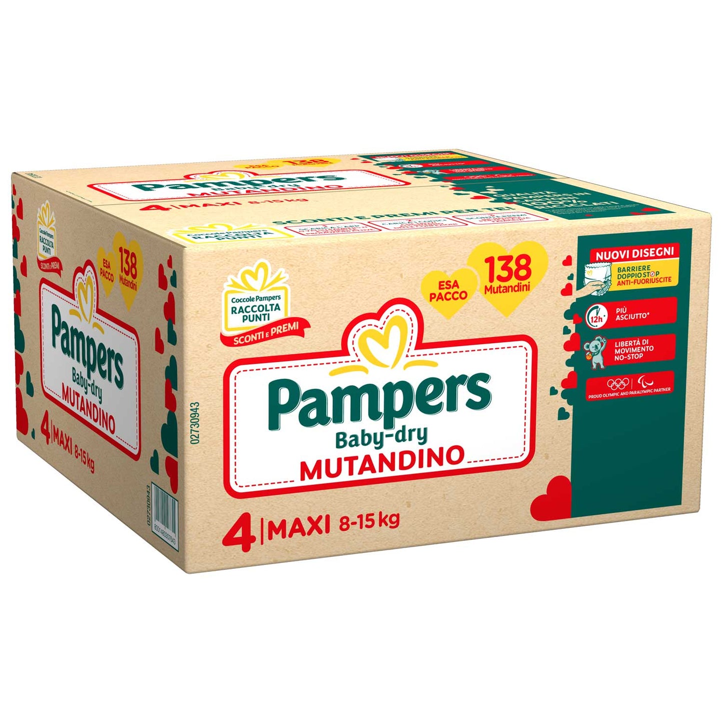 Pampers - Mutandina Baby Dry Esapack Maxi 138 PZ