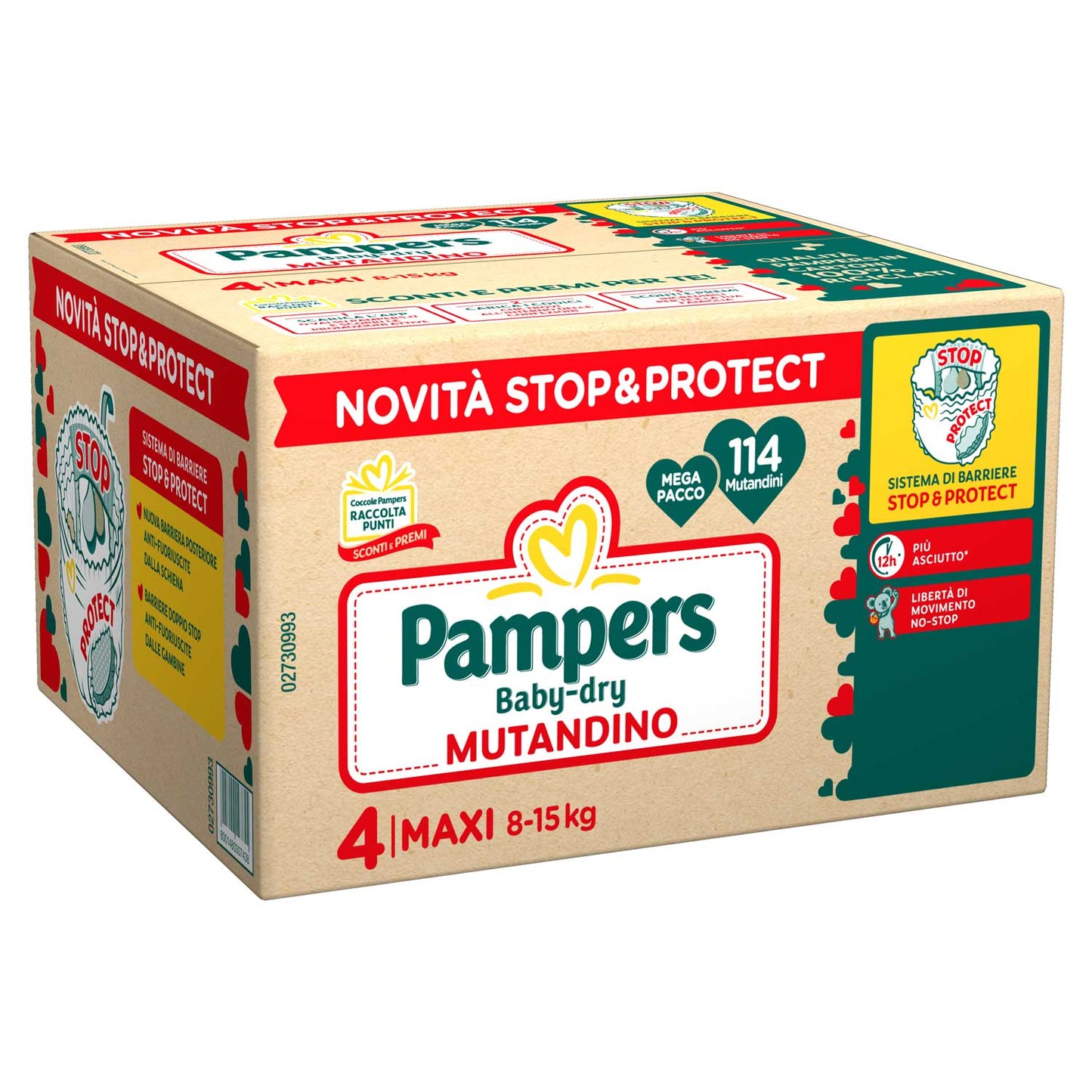 Pampers - Mutandina Baby Dry Pentapack Maxi 114 PZ