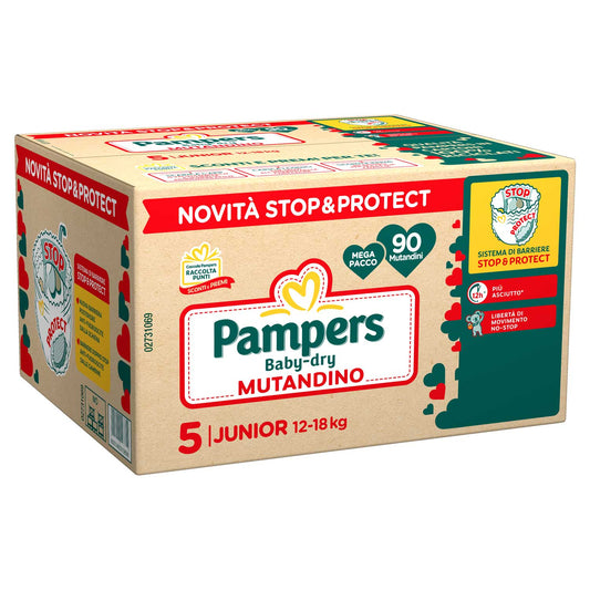 Pampers - Mutandina Baby Dry Pentapack Junior 90 PZ