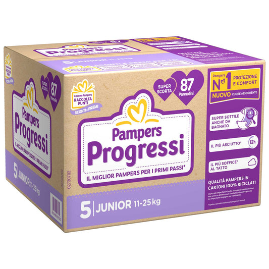 Pampers - Progressi Pentapack Junior 87 PZ