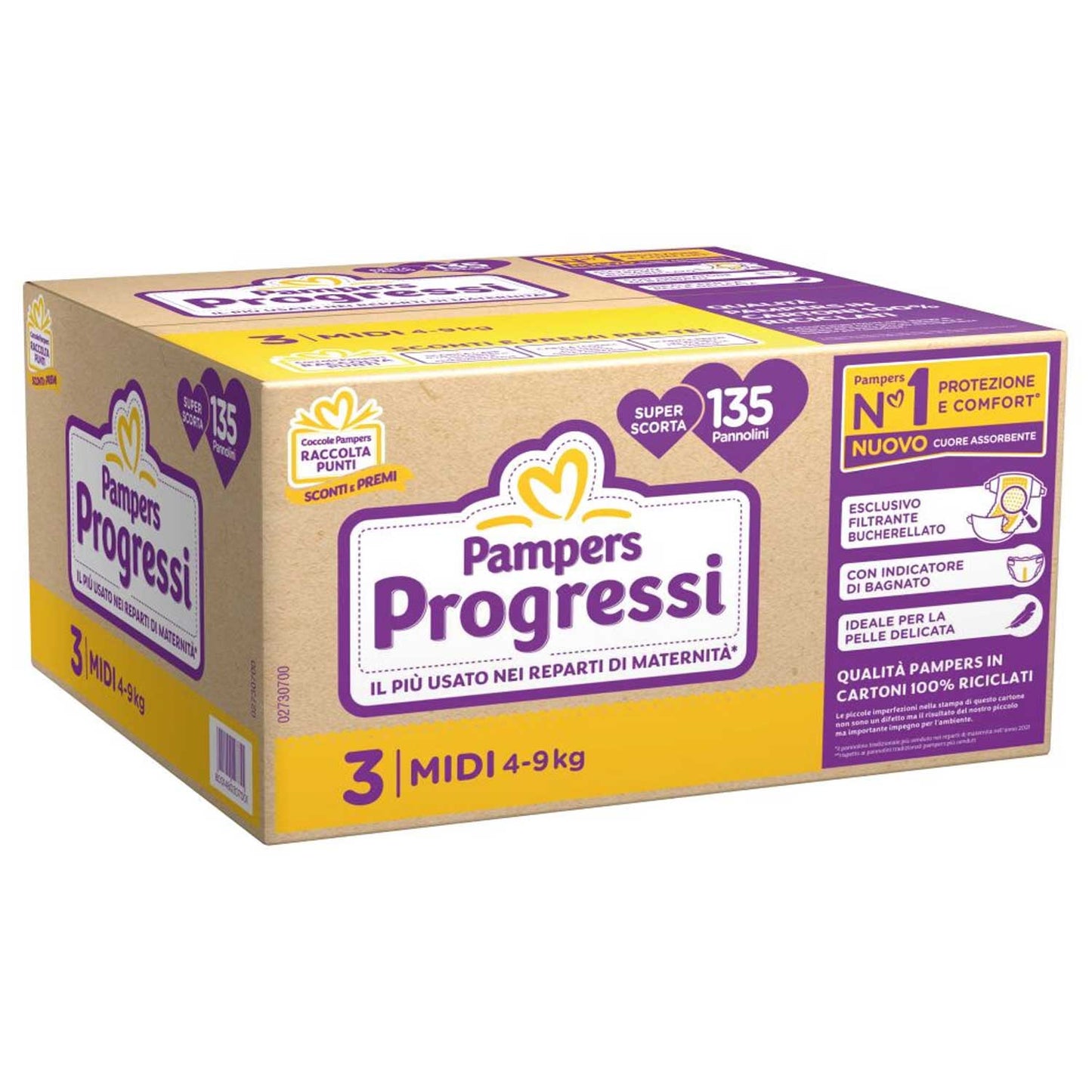 Pampers - Progressi Pentapack Midi 135 PZ