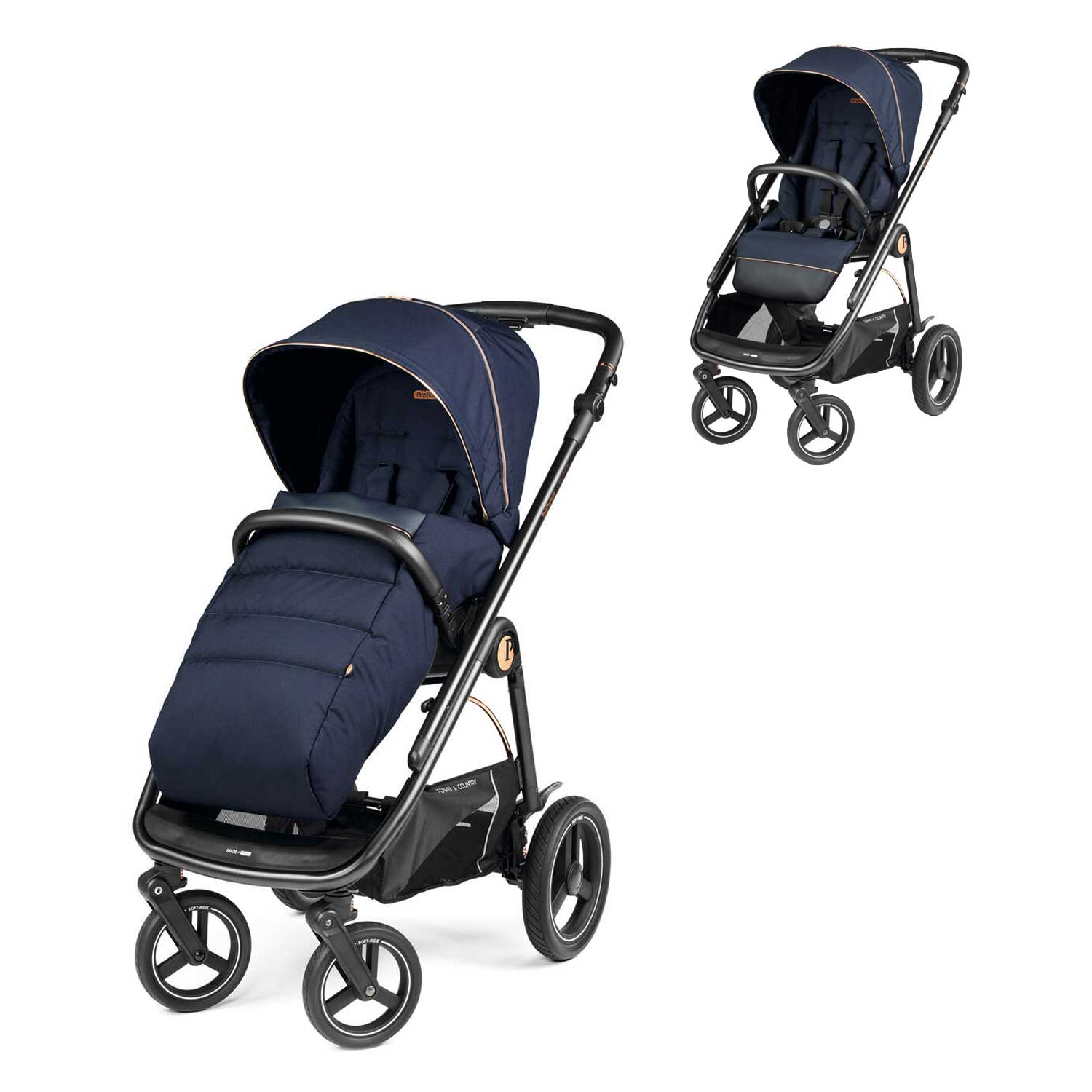 Peg Perego Veloce Stroller - Blue Shine