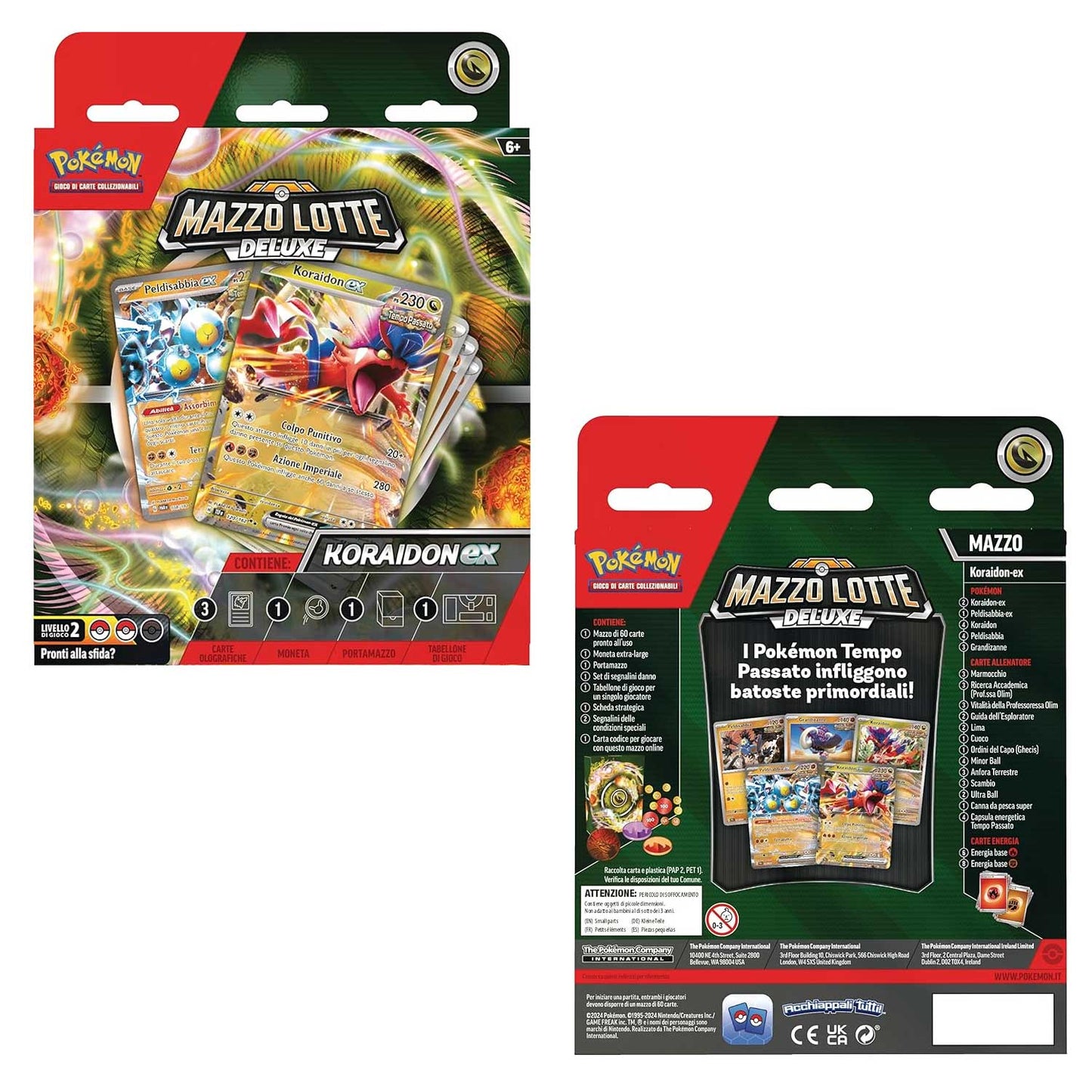 Pokemon - Mazzi Lotta Deluxe Koraidon Ex e Miraidon Ex