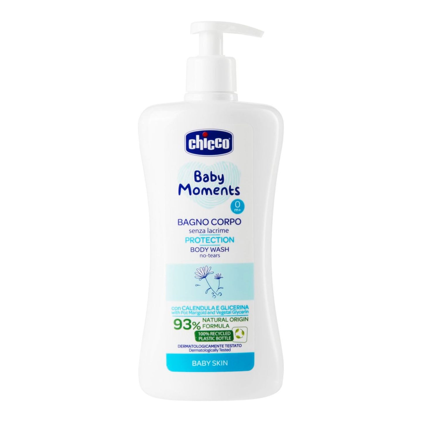 Chicco - Bagnoschiuma Baby Moments 750ml Pelli Delicate