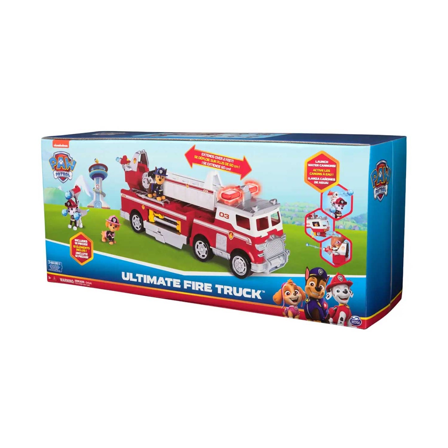 Spin Master - PAW PATROL Mega Camion dei Pompieri di Marshall