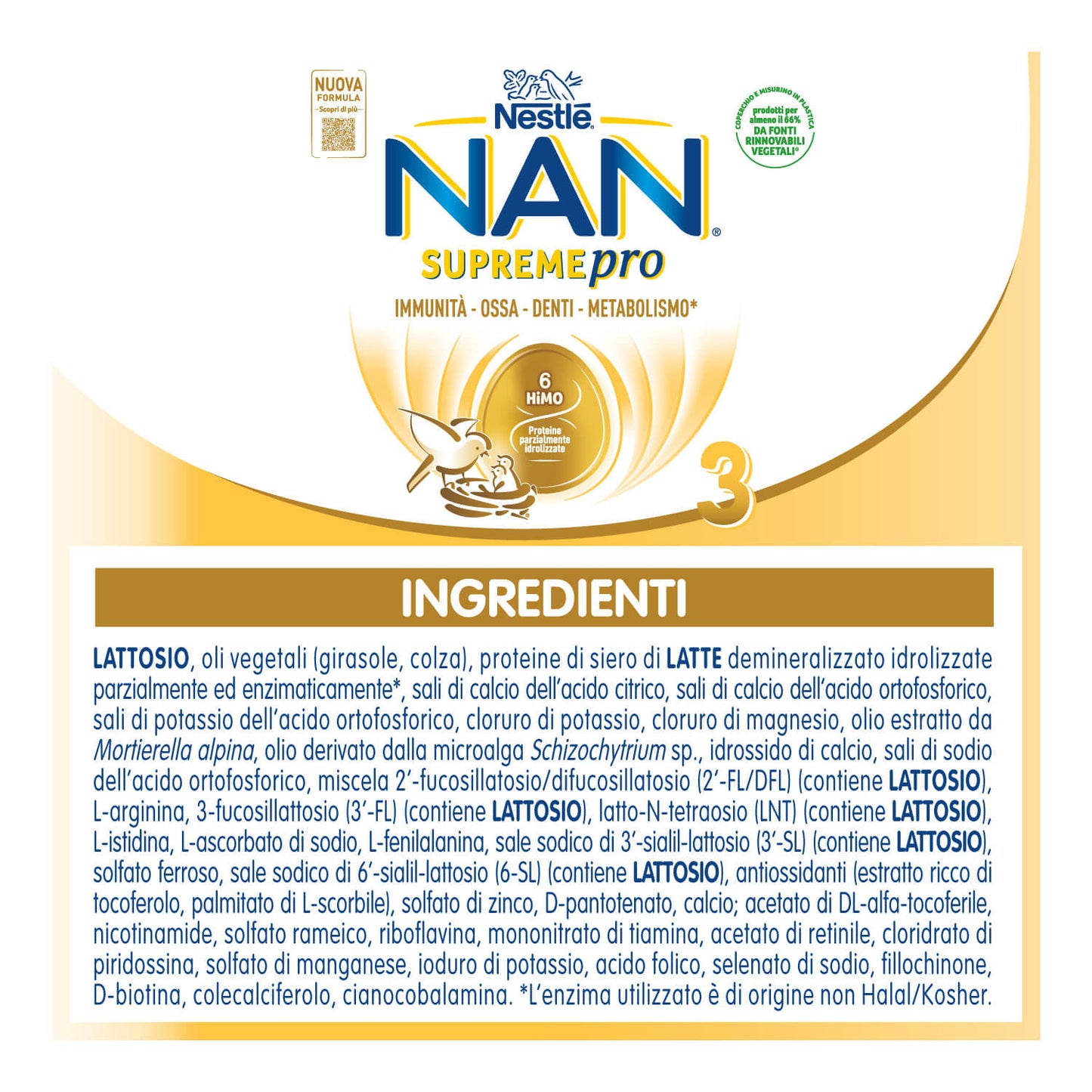 Nestlè - Nan Supreme Pro 3 Latte In Polvere: Confezione 800 gr