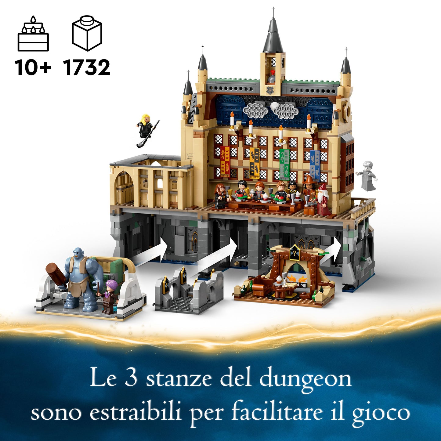 Lego - Castello di Hogwarts: Sala Grande 76435