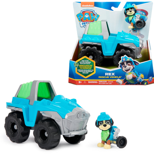 Spin Master - PAW PATROL Veicolo Base REX NEW ECO