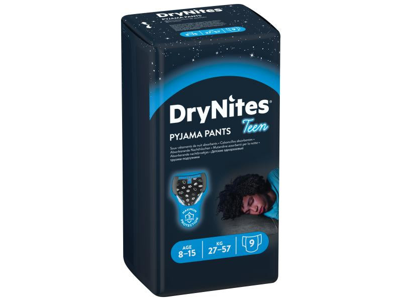 Huggies - Mutandine Assorbenti Drynites Boy 8-13 anni 27-48 Kg: Confezione 10 Pz