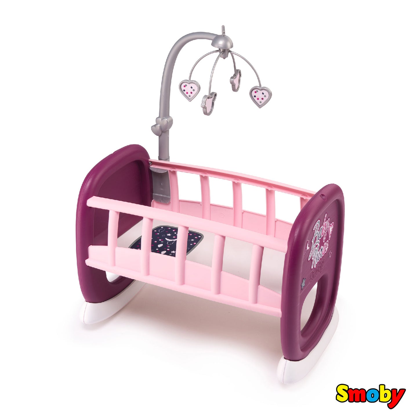 Smoby - Baby Nurse Cradle with Carousel