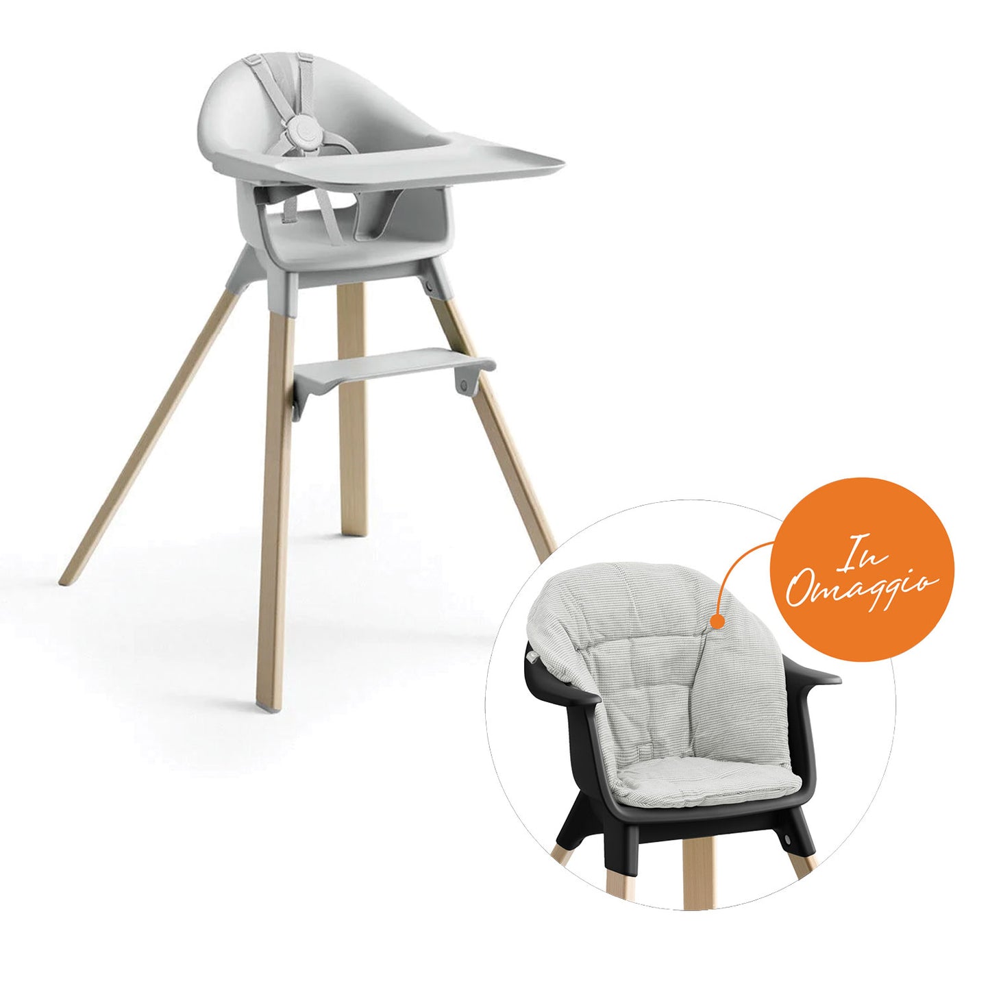 Stokke - CLIKK high chair + FREE cushion