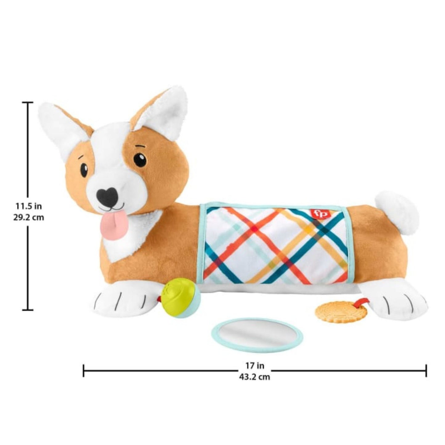 Fisher Price - Corgi Tummy Time 3 In 1 Pillow HJW10