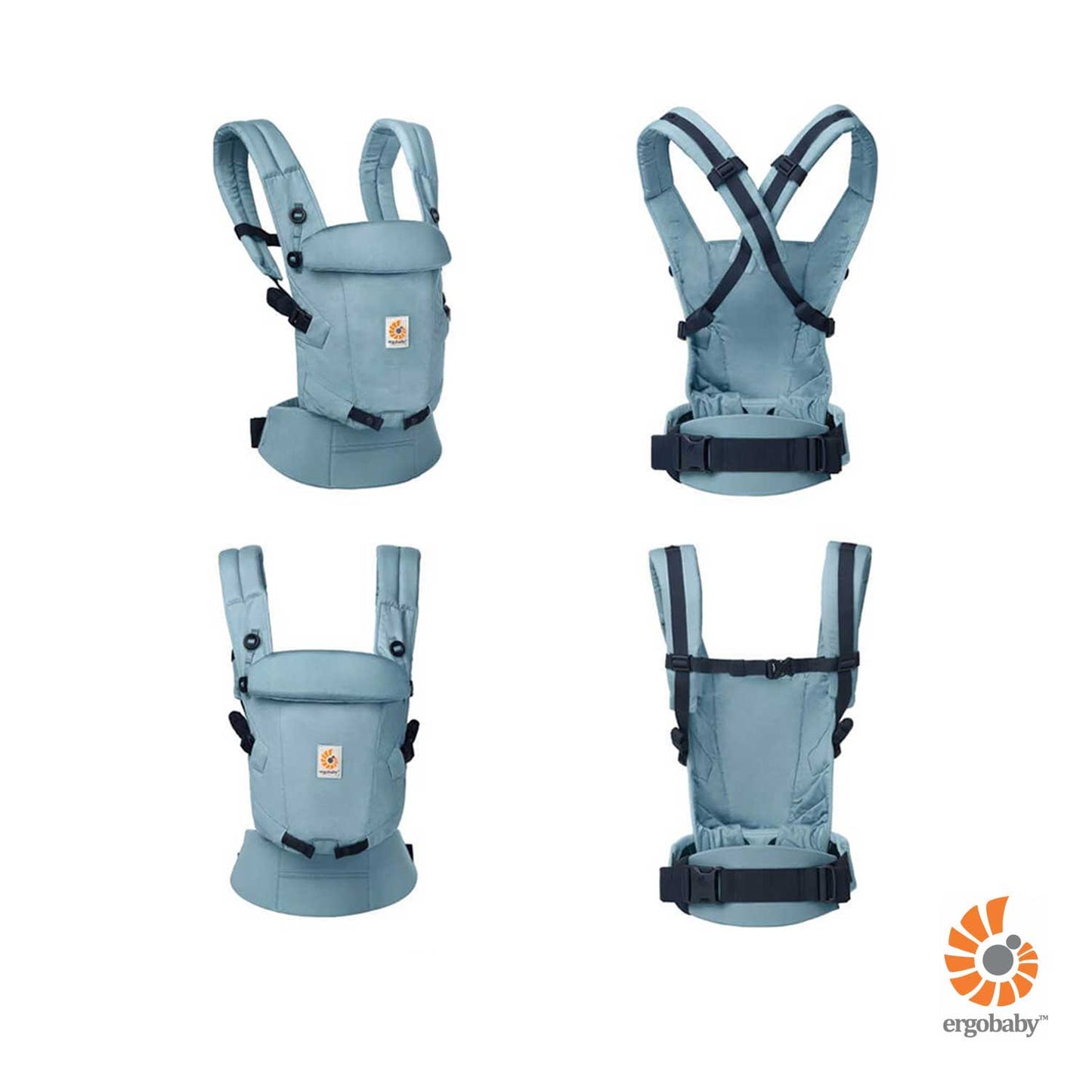 Ergobaby Adapt Carrier Soft Touch Cotton Slate Blue