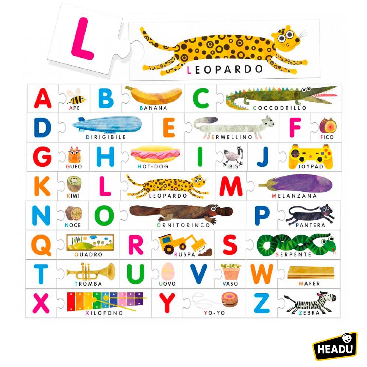 Headu - Montessori Tactile Alphabet IT20164