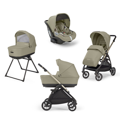 Inglesina Electa Travel System Quattro - Black/Greenwich Silver