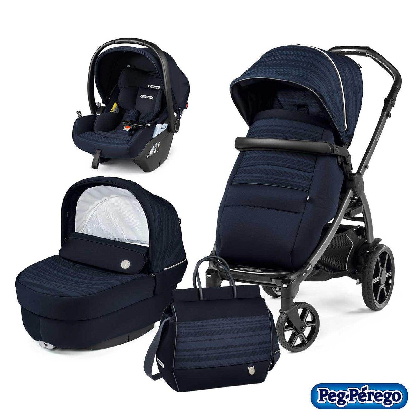 Peg Perego - Trio Book Con Seggiolino Auto Primo Viaggio Lounge Isize