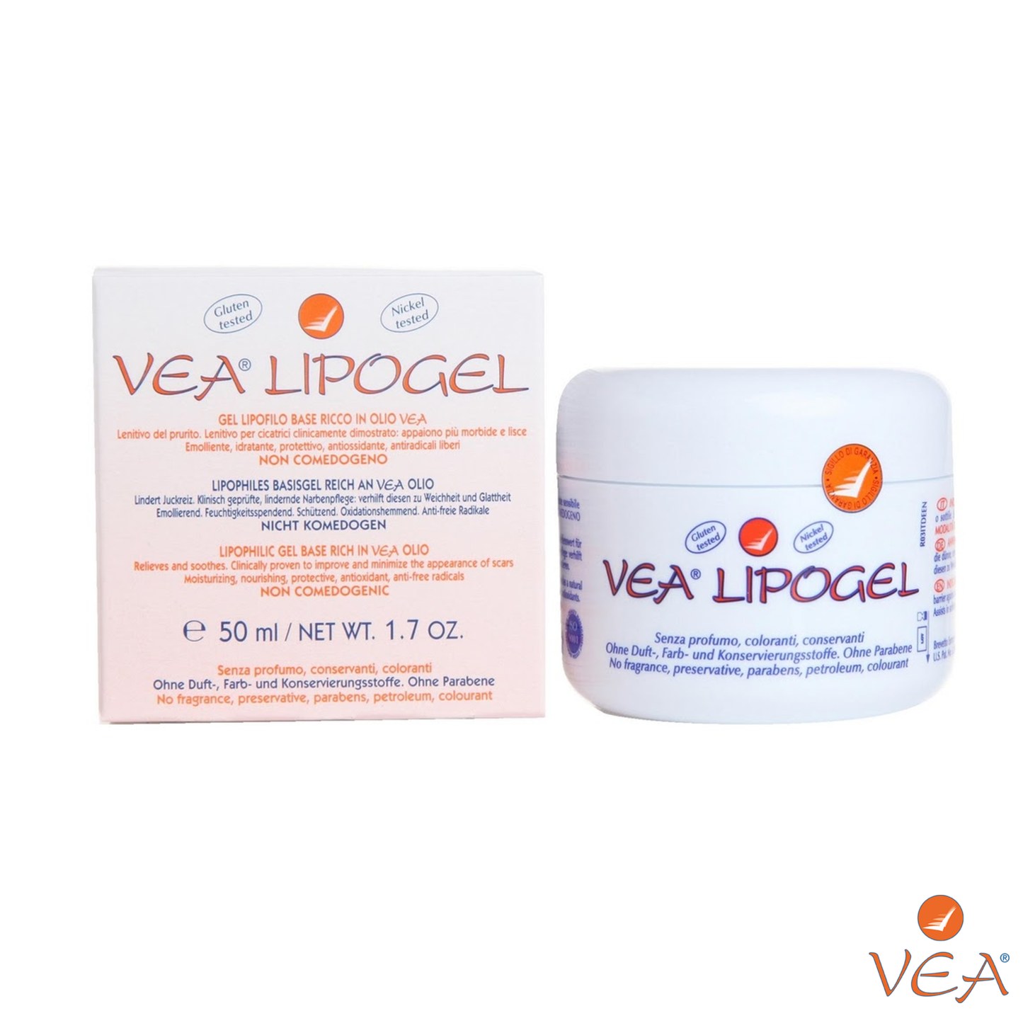 Vea - Lipogel Gel Lipofilo Base Vitamina E gelificata 50 ml