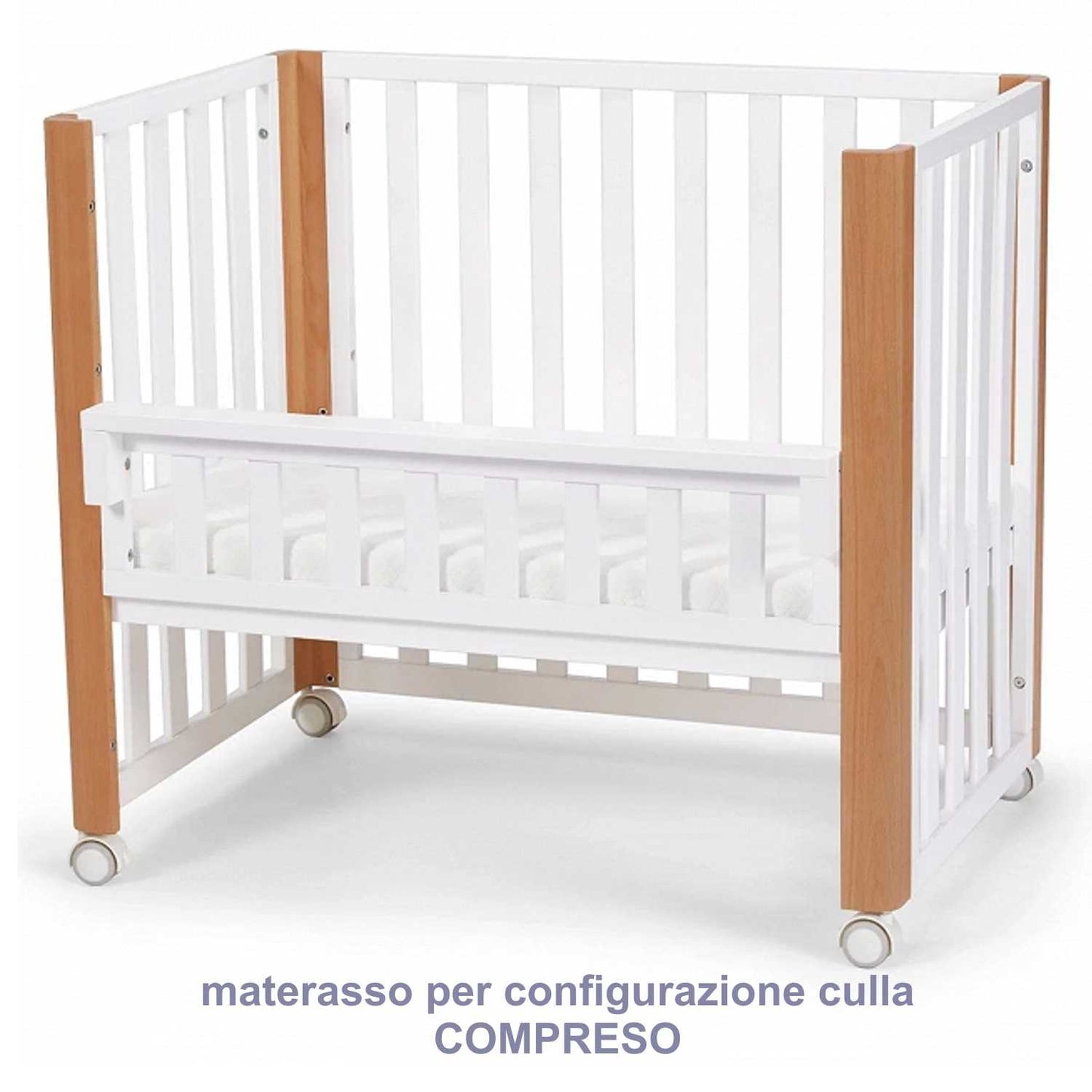 Kinderkraft - Koya bedside crib convertible into cot and playpen + mattress