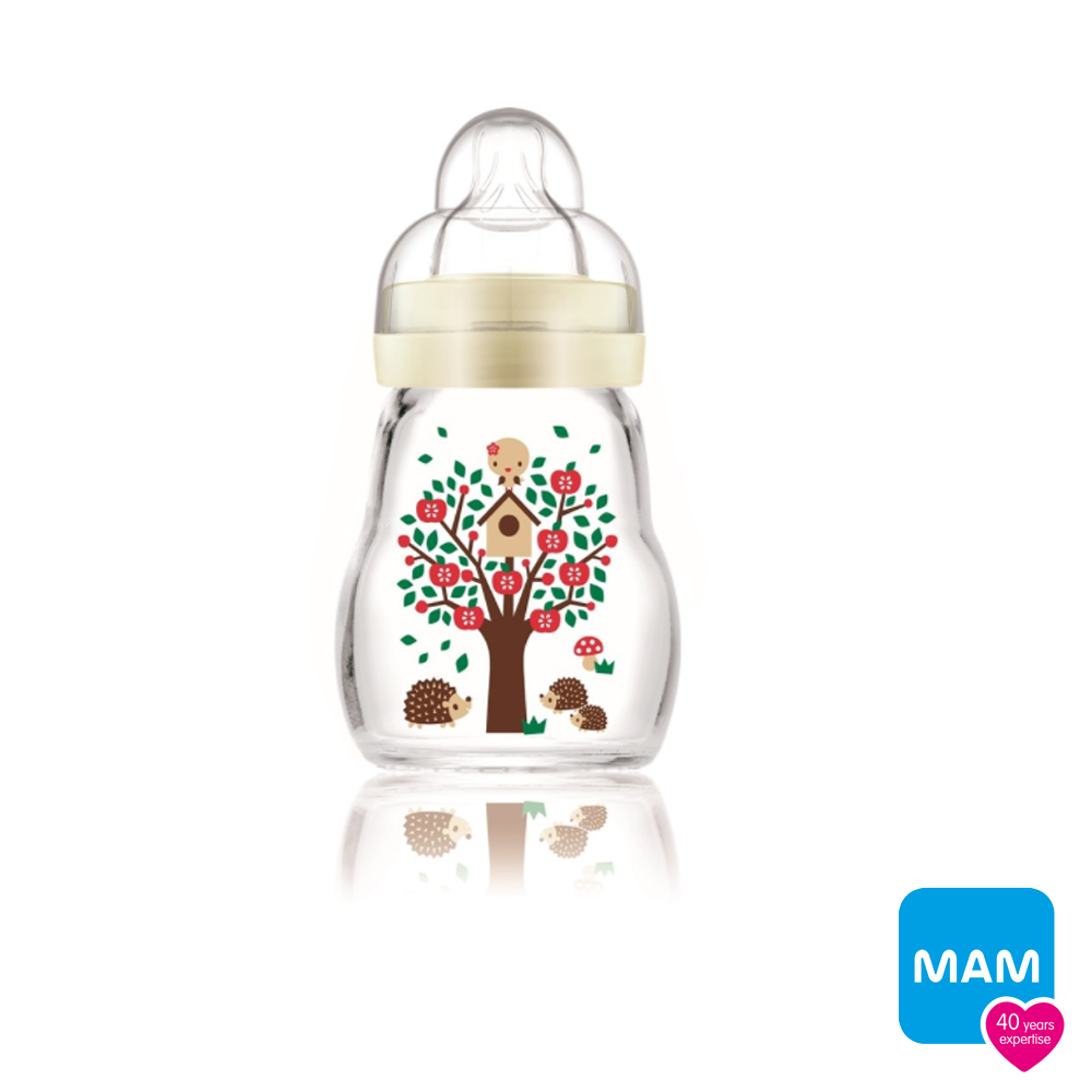 Mam - Feel Good Glass Baby Bottle 170ml